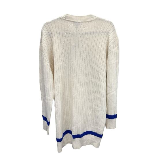 NWT $495 rag & bone Pierce Cashmere Rib Knit Mini Sweater Dress Ivory Small - Picture 4 of 8
